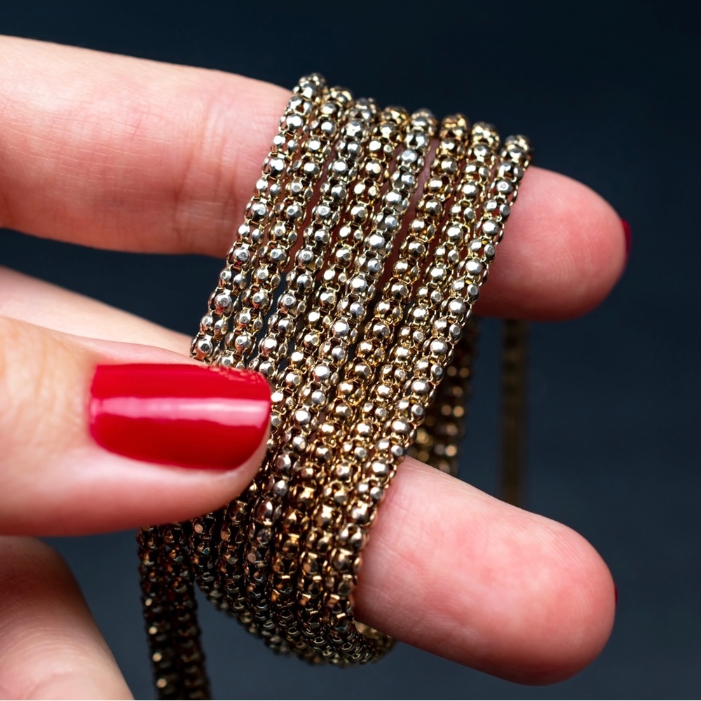 Chunky chain 925 sterling silver necklace set
